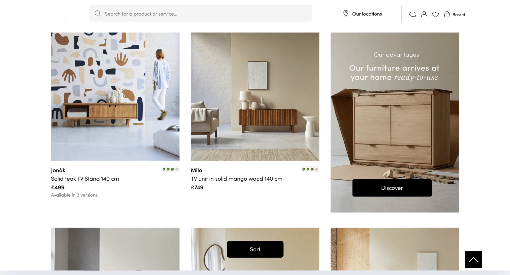 Pilea Dashboard showing UX issues on an e-commerce website